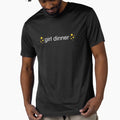 girl dinner tiktok viral white text starry by EmeraldeaArt