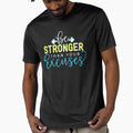 Stronger Than Your Excuses Gradient Typography Gym Motivational by AstronautMerch