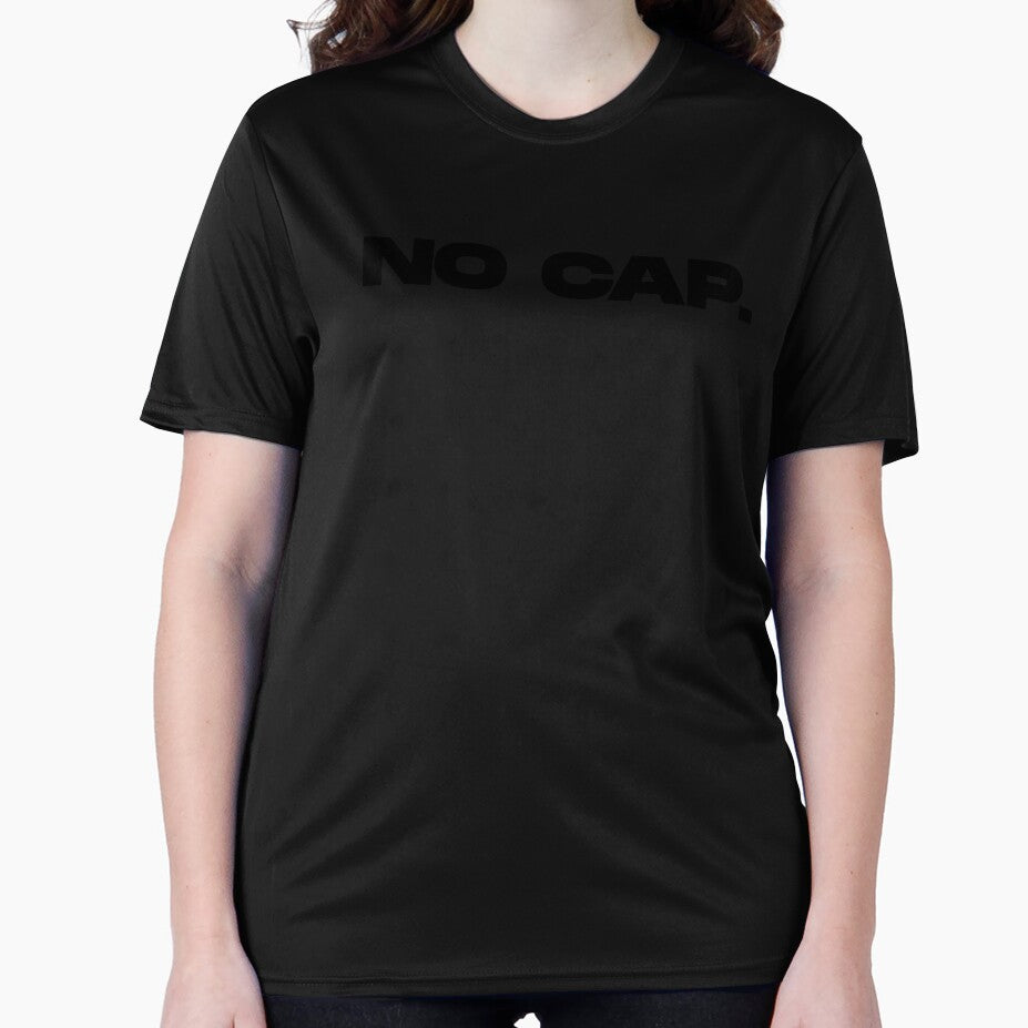 No Cap Streetwear Tee – Gen Z Slang Graphic T-Shirt, Urban Hype Aesthetic, Minimalist Trendy Shirt by EvulAtheng Designs