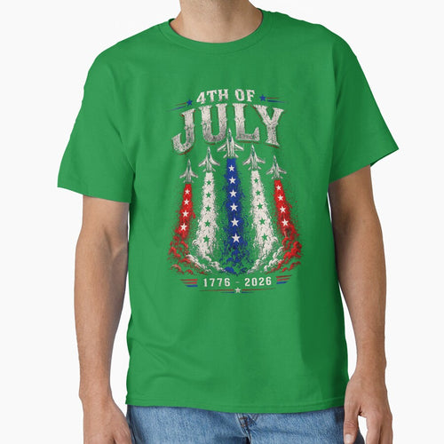 4th of July Air Show Shirt | Patriotic USA Fighter Jets Tee | Independence Day T-Shirt | Military Family Gift | Veteran Pride Shirt by Pablo Barilari Art