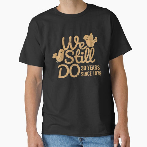 39th Wedding Anniversary Tee Thirty-Nine Years of Marriage Couple T-shirt, Phone Cases And Other Gifts by MemWear