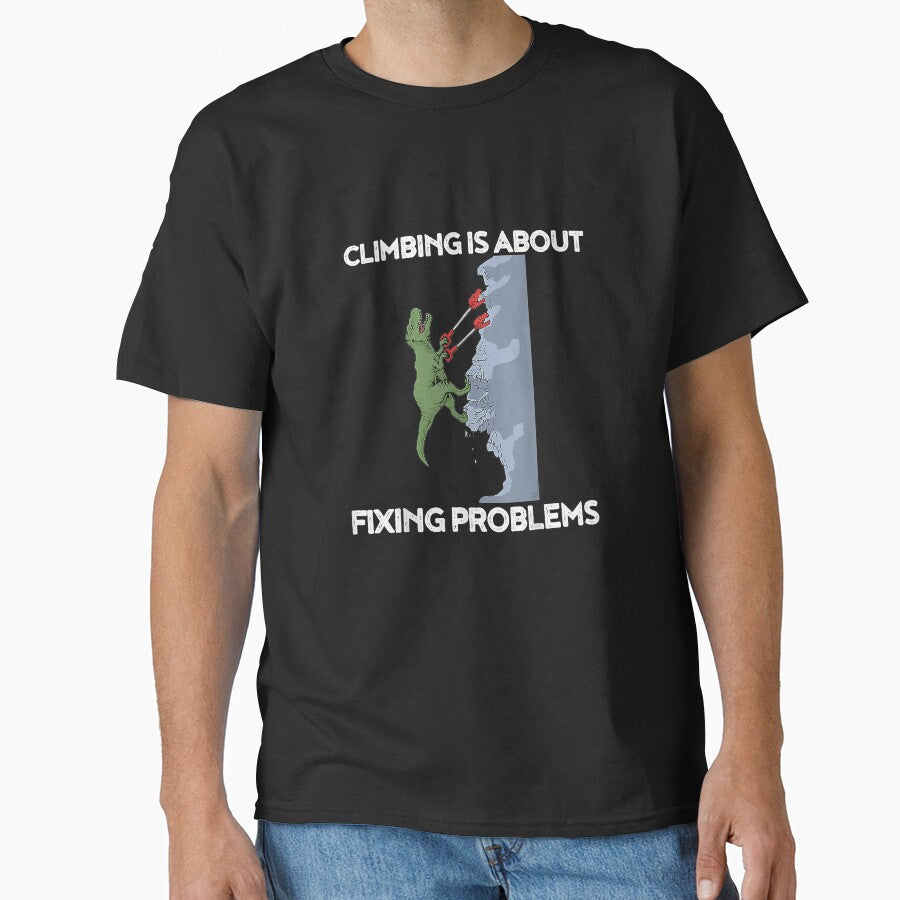 Climbing T Rex Rock Climber Dinosaur by Jutisi