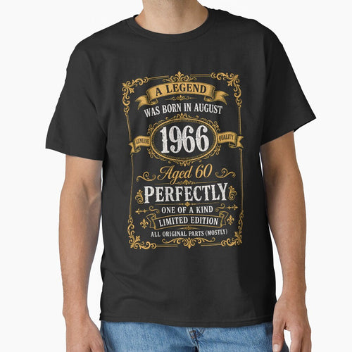A Legend Born in August 1966 60th Birthday Vintage Gift by G350
