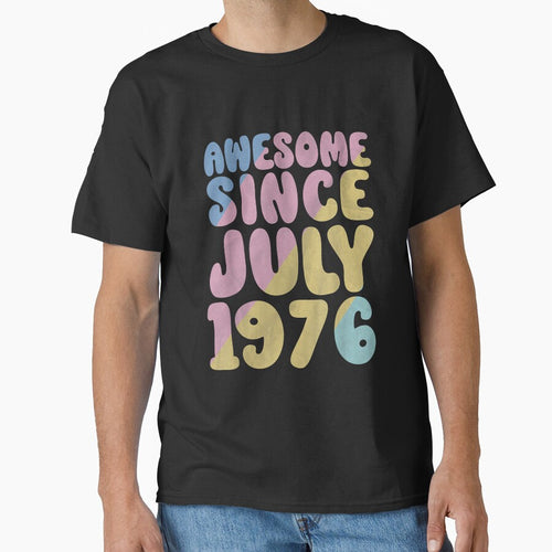 47th Birthday Awesome Since July 1976 Happy 47 Years Old by Glitche-Shop