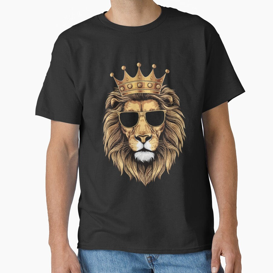 Real Cool Lion King Crown with Sunglasses for Lion Crown Lover - by PurpleLoveStore