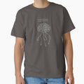 Professional Overthinker - Funny Minimalist Brain Graphic Tee by Golden Era Studio