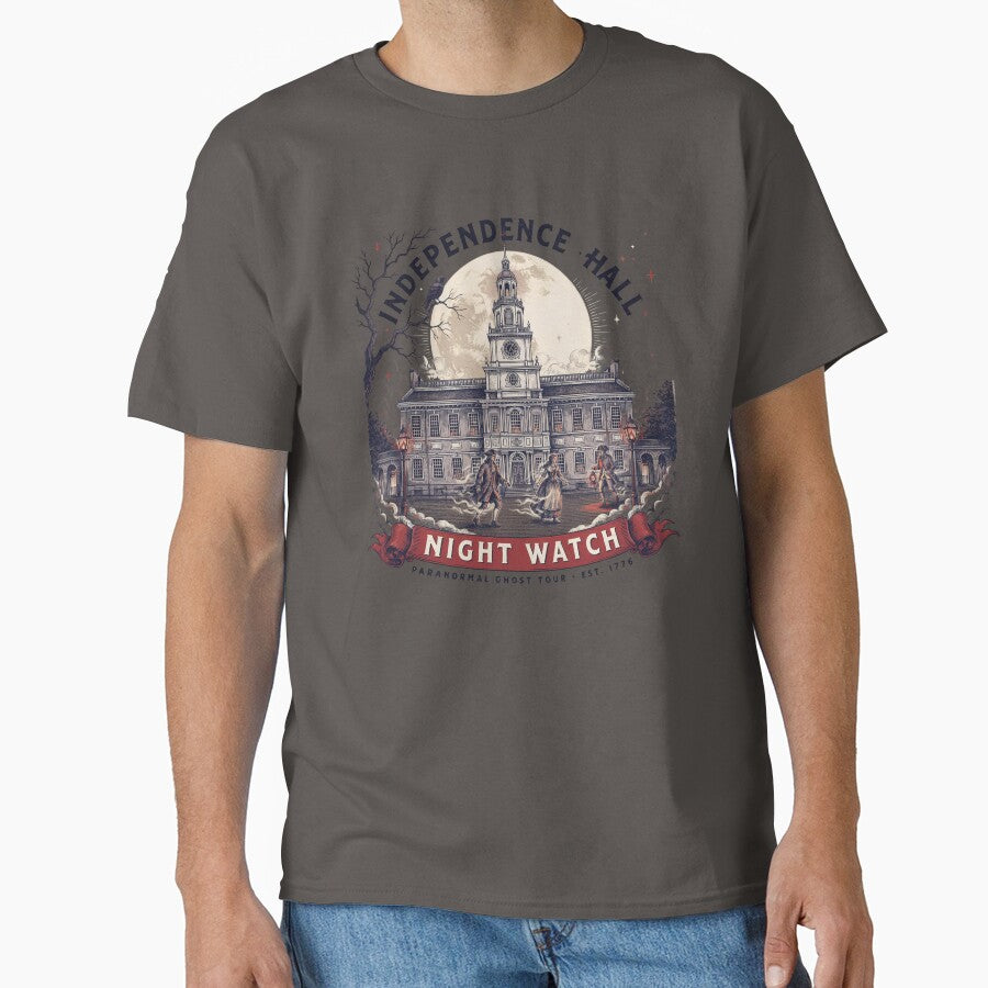 Independence Hall Night Watch – Paranormal Ghost Tour Philadelphia Vintage Design by ArcticFoxStudio