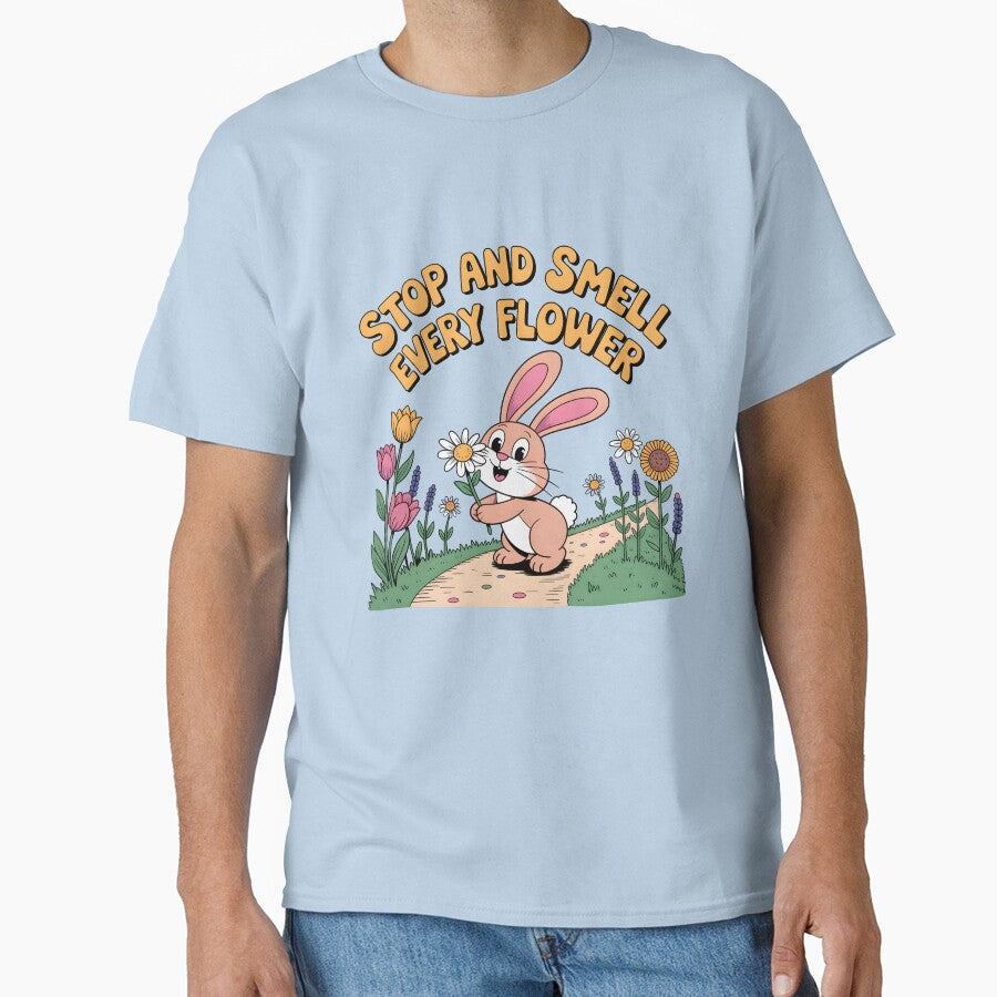 Stop and Smell Every Flower – Bunny Spring Vibes by Jollys-ArtShop