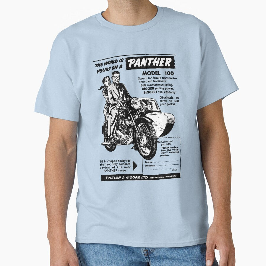 PANTHER MOTORBIKE AND SIDECAR - ADVERT by ThrowbackAds