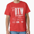 Detroit T-Shirts - DTW Airport - City of Detroit - Motor City Style T-Shirts and Hoodies by Detroit Rebels Brand by DetroitRebels