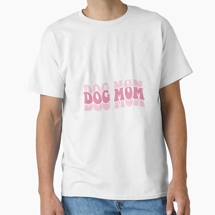 Dog Mom Wave Text Design by DaintiestDesign