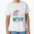 Just Keep Going - Vintage Palm Tree Sunset,  Good Vibes, Self Love by Sun Sand & Sea Art