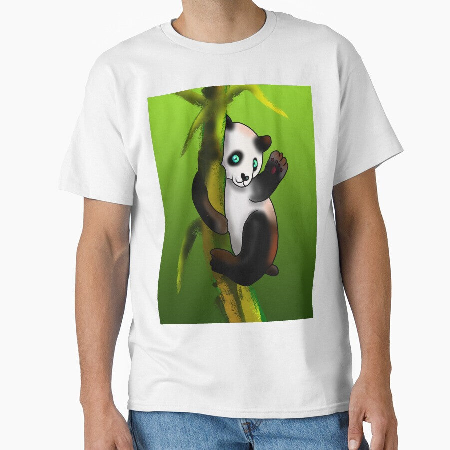 baby panda on bamboo by BeingNow