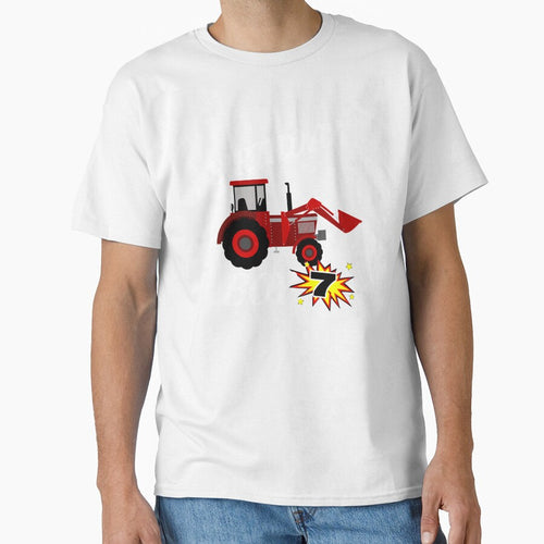 7 Years Old Birthday Design Tractor GifDesign by drwigglebutts