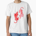 Pink and red tigers by marni graphics