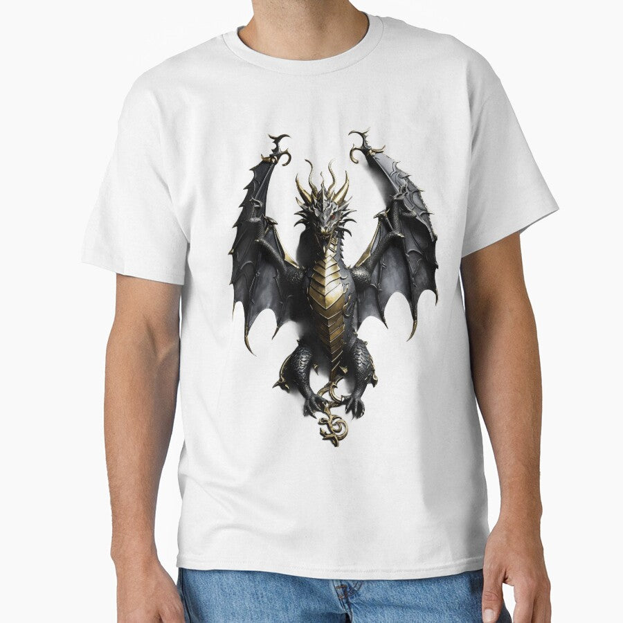 Front Black and Golden Dragon by LuizSilva1983