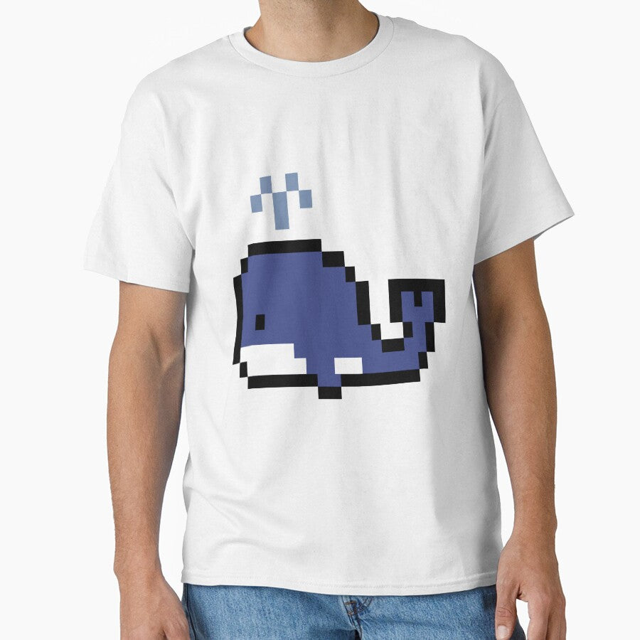 Pixel Whale (Blue) by kishizu