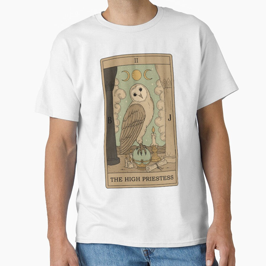 The High Priestess - Owls Tarot by Thiago Corrêa