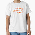 Strong Dad Open Heart Strength In Balance Dad Mental Health by TeeRadiance