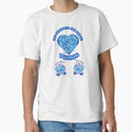 Baby twin boys love blue and with cute teddy bears and tiny footprints by DeeDeeDelights