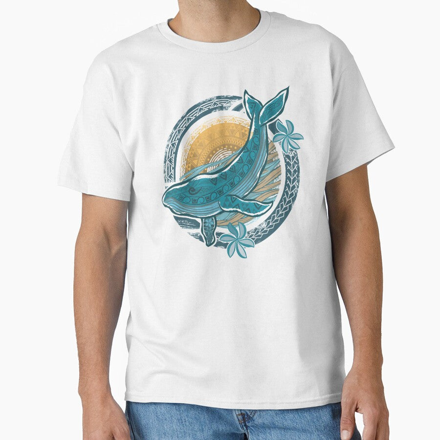 Vintage Hawaiian Diving Humpback Whale by sunnthreads