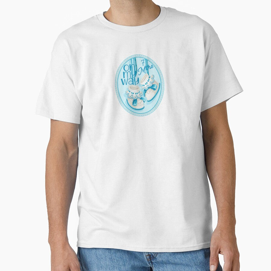 “On My Way - 7 Mths” Blue (Incl. Maternity & Baby Wear) by PawsitiveMum