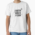 Faith Over Fear Christian Quote | Minimalist Bible Faith Typography by Blessed Be Your Name