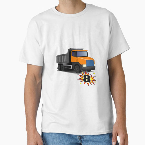 8 Years Old Birthday Design Dumptruck GifDesign by drwigglebutts