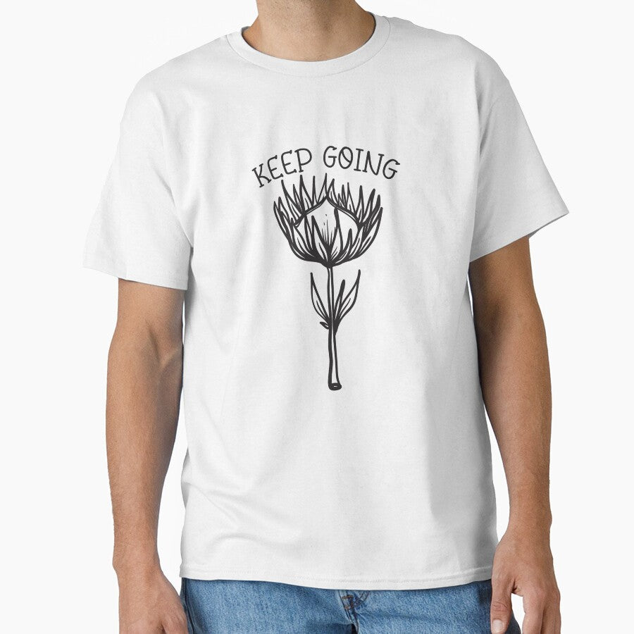 Keep going quote with flower by afonso-arts