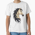 Buckskin Horse Head | Elegant Equestrian Horse Design by Debbie Schulte