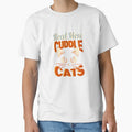 funny Real men cuddle cats, Vintage cuddle cats Gift by Amirebdesign