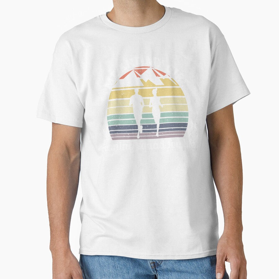 Vintage Sunset Summer Me & My Girl Running Squad Matching Couple - Black by PearlMoonGrapes