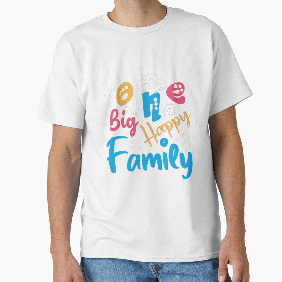 one big happy  family t shirt,family matching by Goraty2020