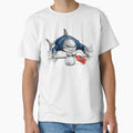 Decaf Only Tired Office Shark - Funny Corporate Humor by SoulPT