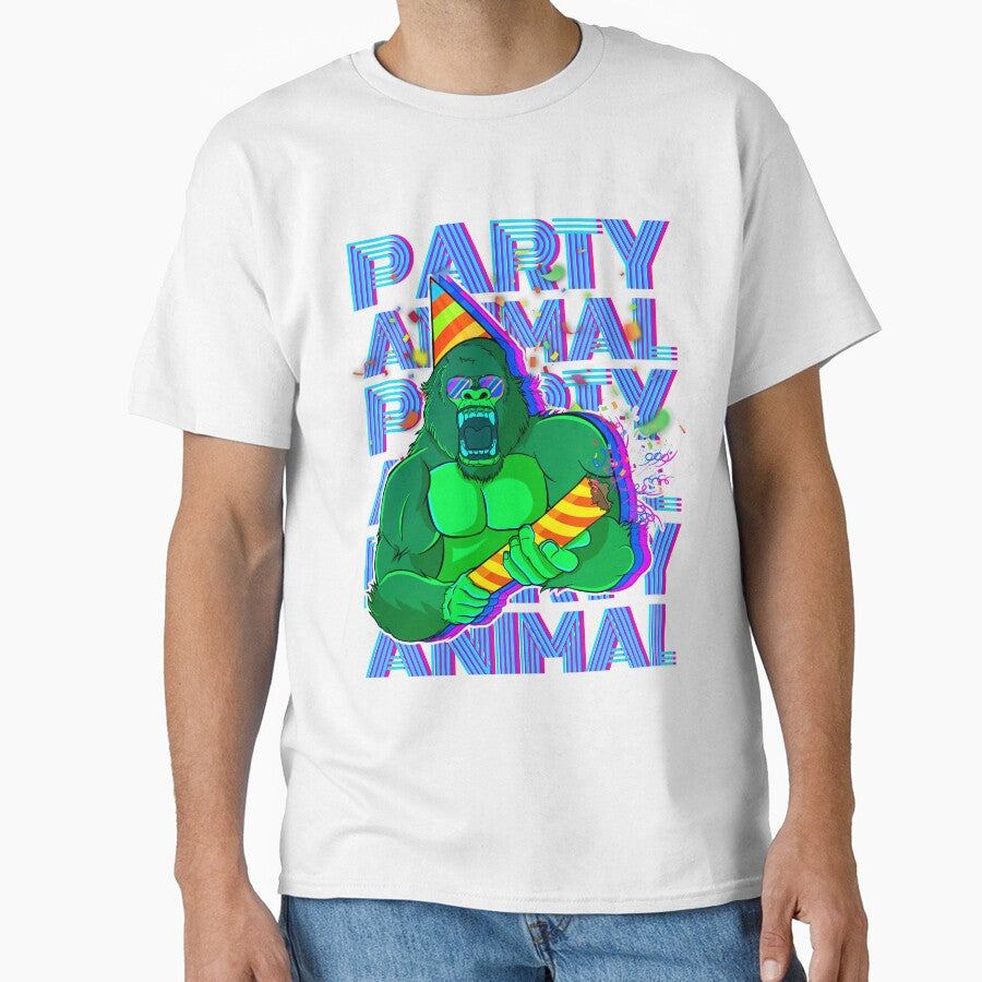Party Animal - Party Gorilla colorful party graphic by Shoppy  Vista