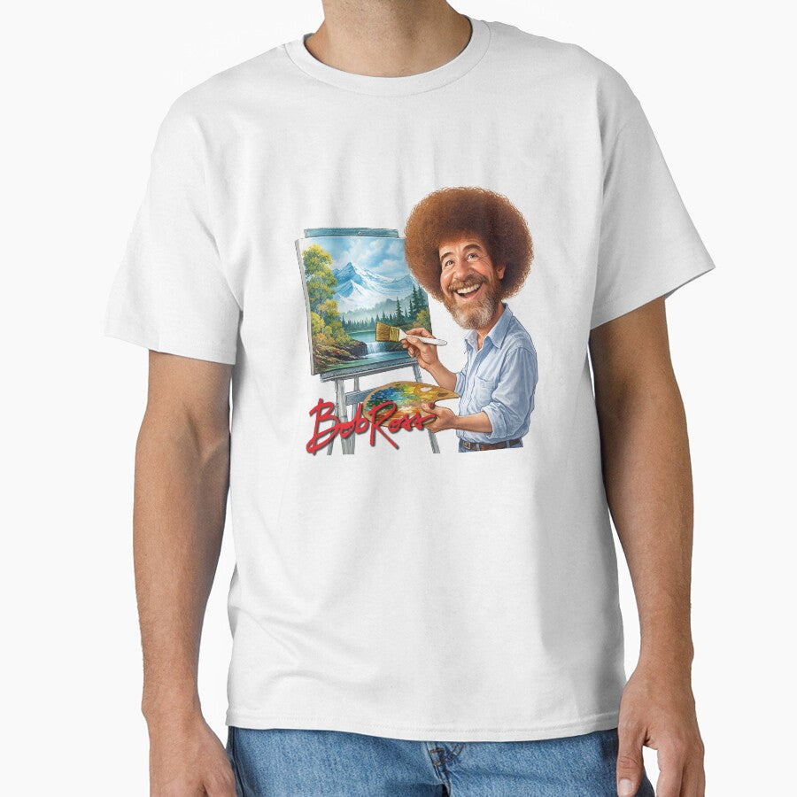 Bob Ross Paints Happy Trees by JakeMauiDesign