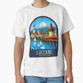 Lucerne Vintage Travel Illustration by HomeLivingCo
