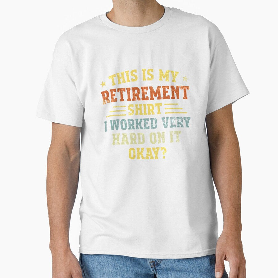 This Is My Retirement Shirt - Funny Vintage  Retro Retirement by Ryan89-Design