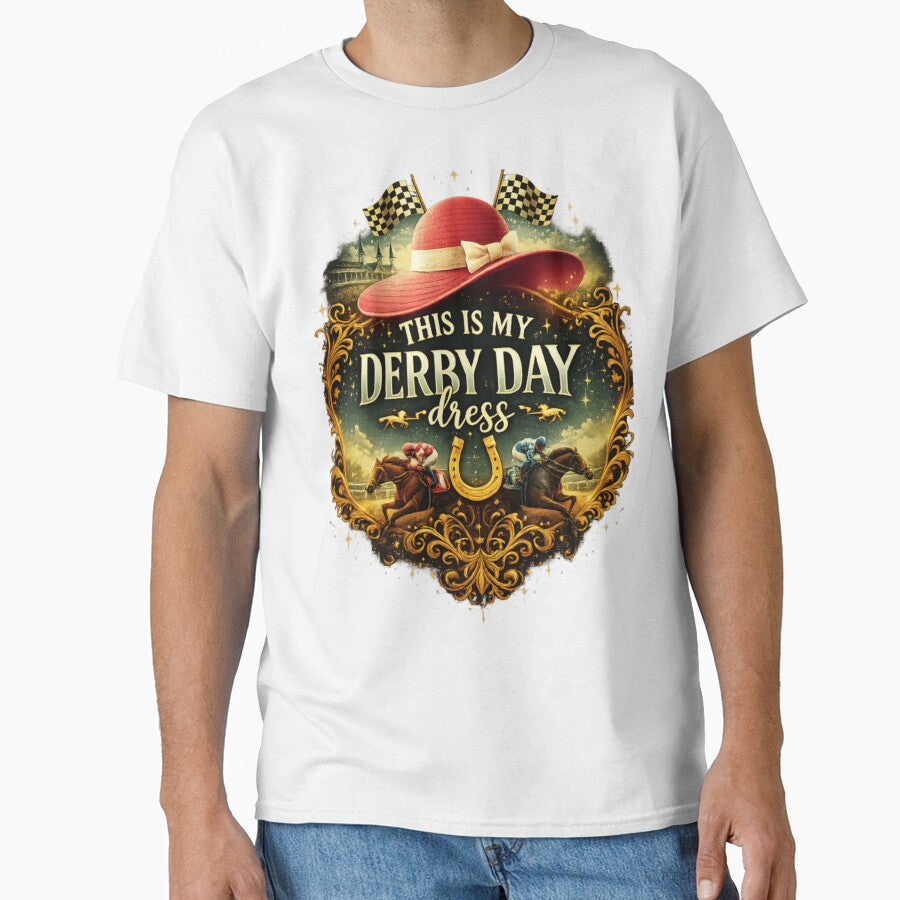This Is My Derby Day Dress Hat – Pastel Horse Racing Spring Shirt & Sticker Design by Youpiworld