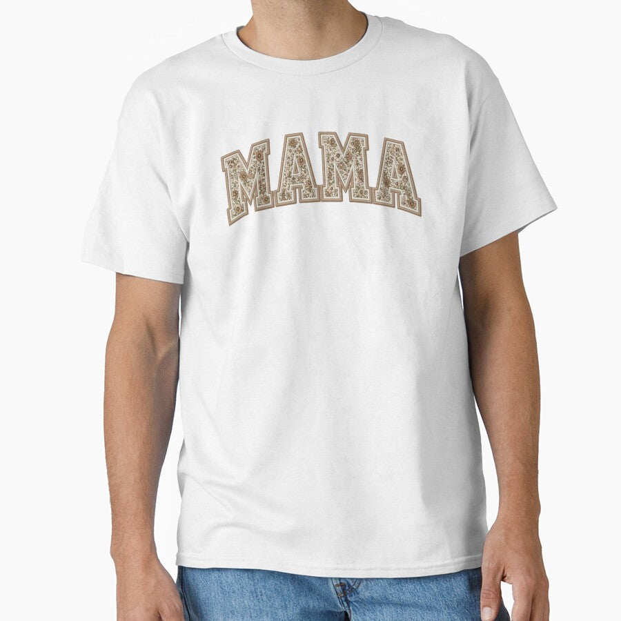 Floral Mama Shirt Neutral Aesthetic | Vintage Boho Mom Graphic by ParfaitPrints