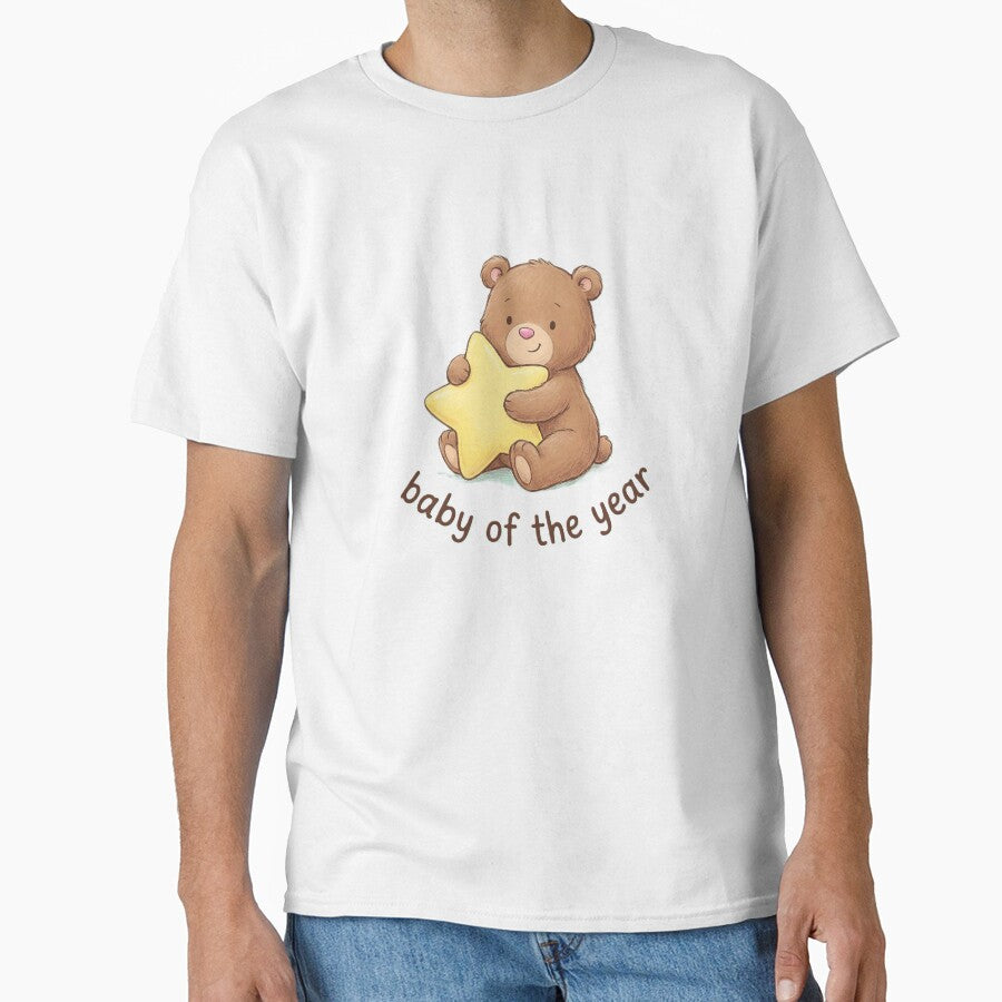 Baby of the Year Cute Teddy Bear Design | Baby Outfit Gift. by UniqueArtsOnly