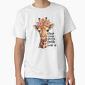 Fear Looks Around Faith Looks Up Christian Faith by RockFireMerch