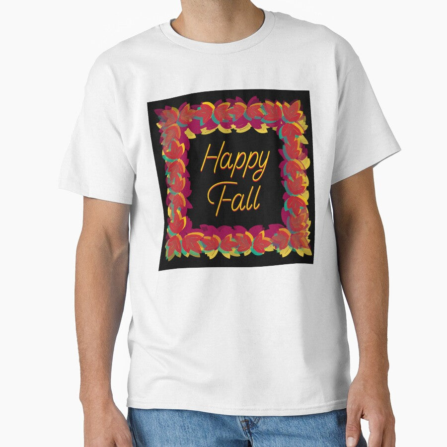 Happy Fall - Hand Drawn Colorful Fall Leaves by Victoria Rose