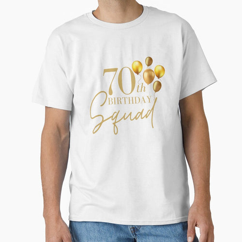 70th Happy Birthday Squad Balloon Elegant Bday Party for 70 years by Sasikharn