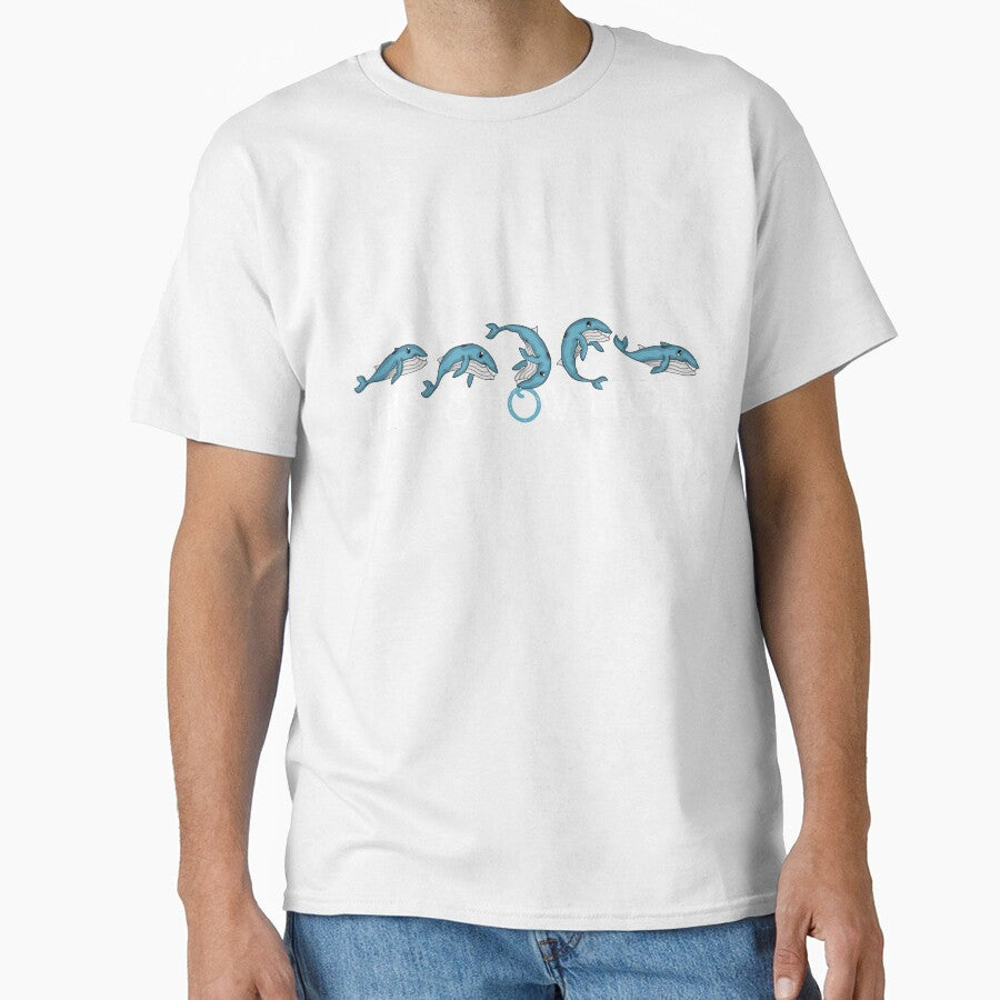 Cute Blue Whales Kids Ocean Animals Blue Whale by DSWShirts