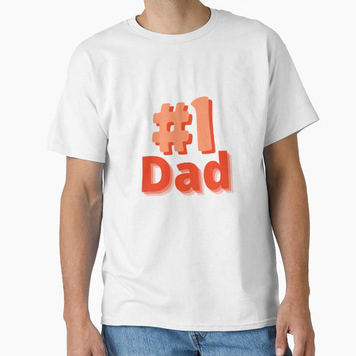 # 1 Dad , Orange Number One Dad by DeeCeeFashion