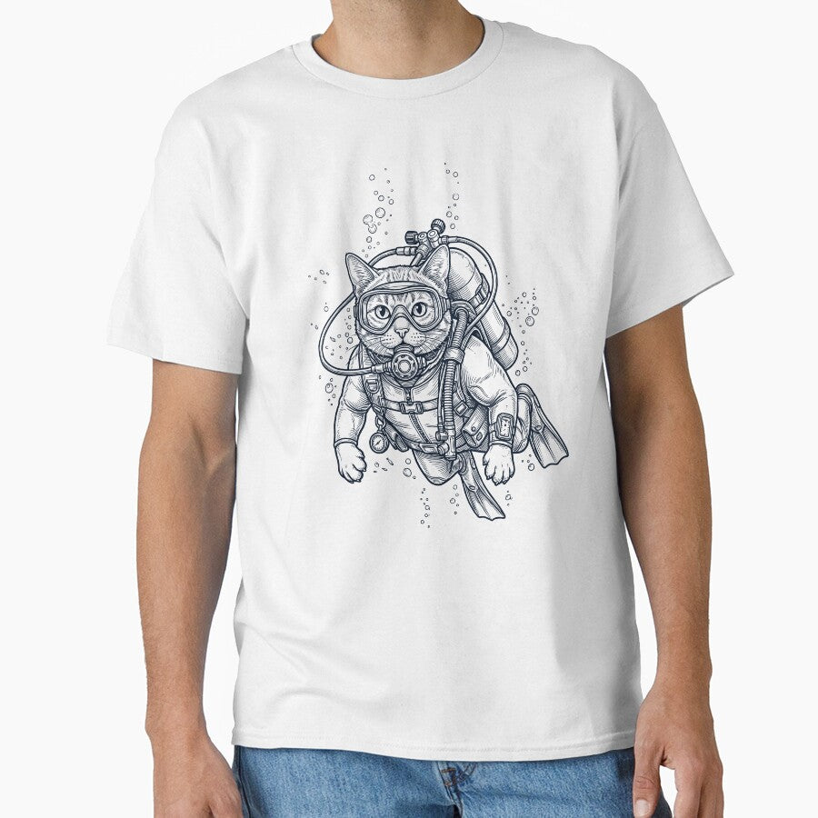 Cat Scuba Diving Diver Animal Lover by TerryConnells