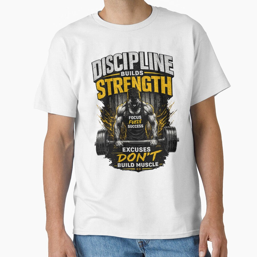 Discipline Builds Strength Gym Workout Shirt by Drip5