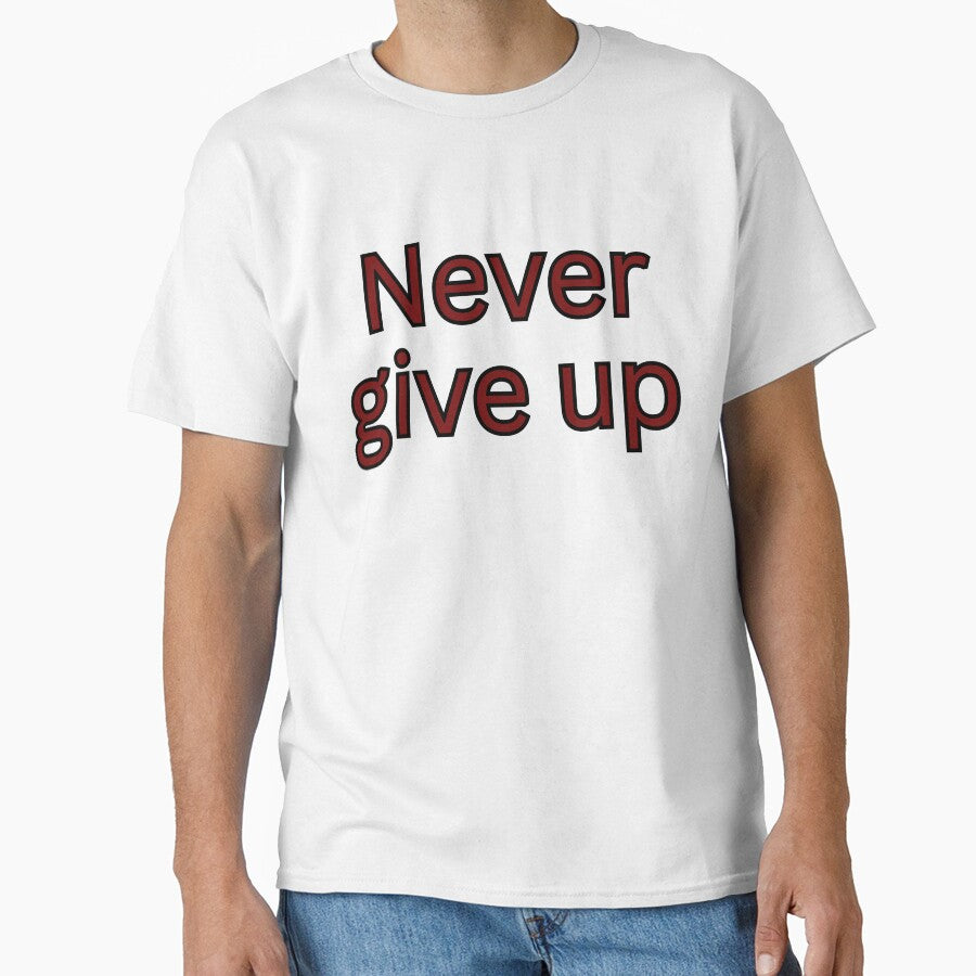 Never give up-motivational quote by HustlersShop77