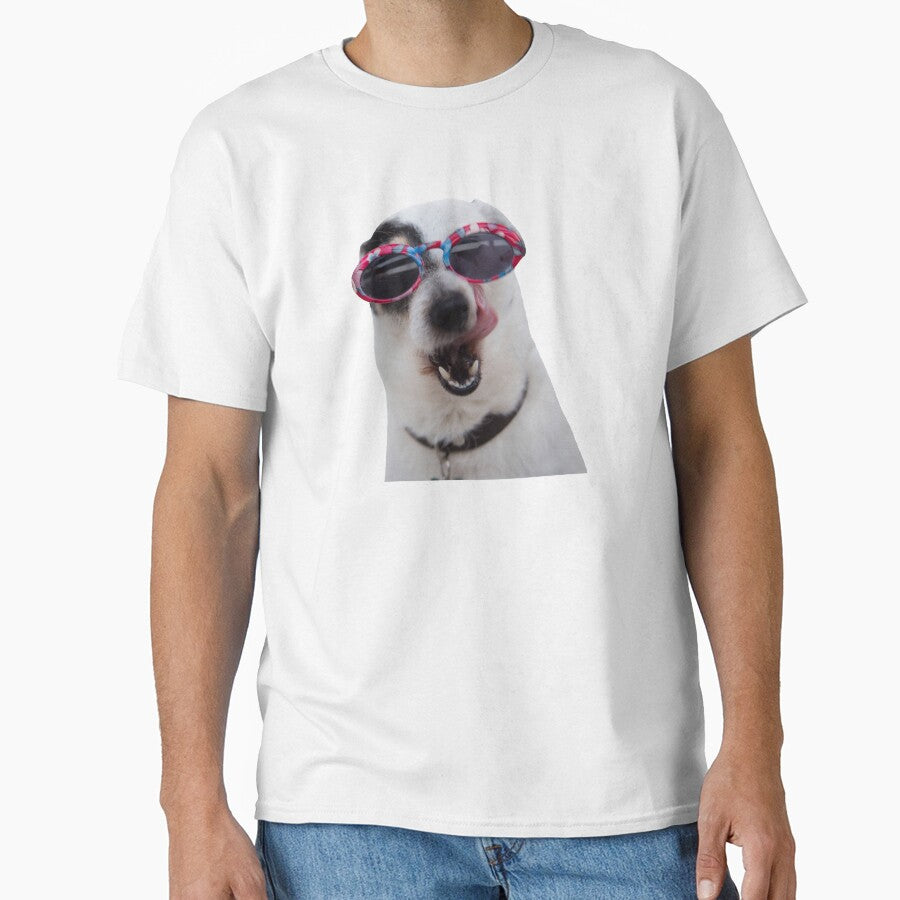 Stylish Funny Dog (Blue BG) by FilipeFerreira